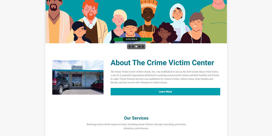 Crime Victim Center Website Design & Development
