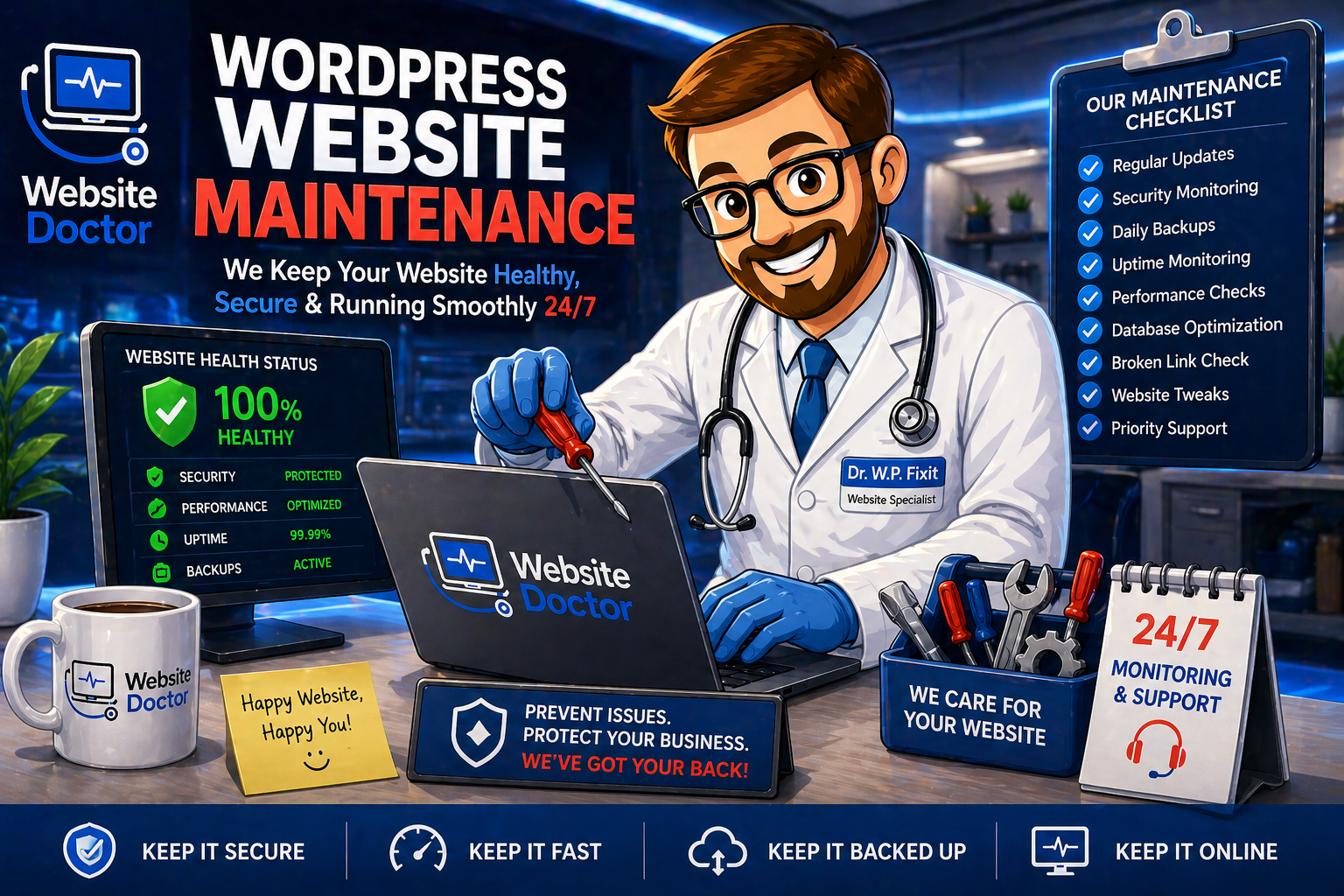 Website Doctor WordPress website maintenance