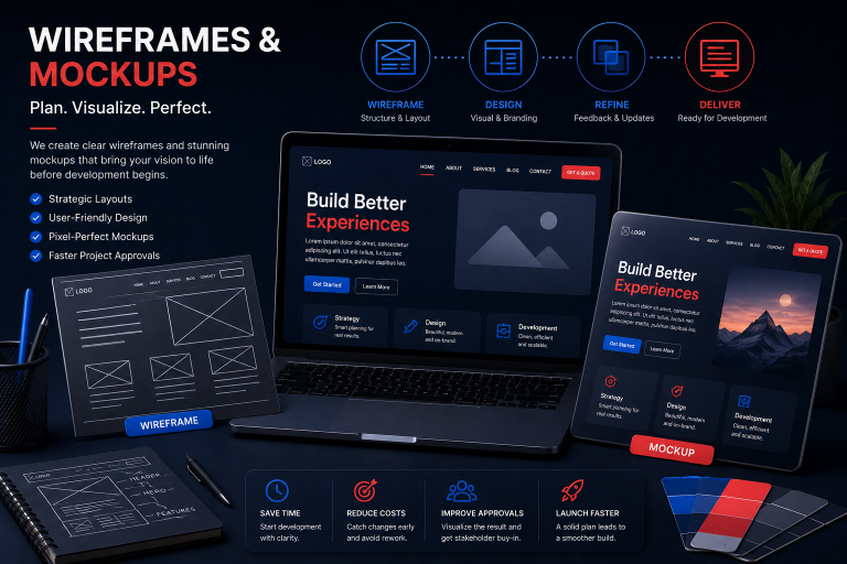 Wireframes & Mockups